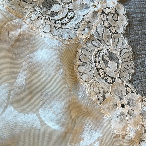 VINTAGE 70s Ladies Union Made in USA Lady Lynne Lingerie Camisole Ivory Lace | S - Picture 6 of 13